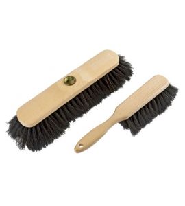 Besen Holz Öko Naturhaar schw.