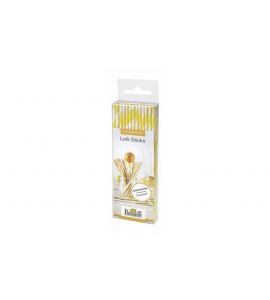 Birkmann Lolli-Sticks Gelb gestreift 15 cm 48 Stück