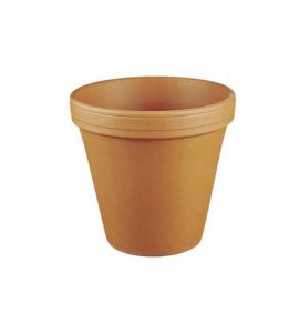 Ton Blumentopf 18 cm Natur