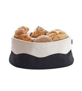Brotkorb Stoff Brottasche schwarz