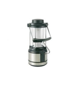 Campinglampe m. Edelstahl Batt