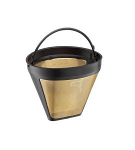 Cilio Kaffeefilter vergoldet Größe 4