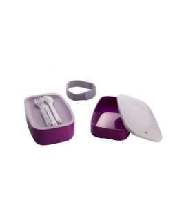 Cilio Lunchbox und Isoliertasche Lila