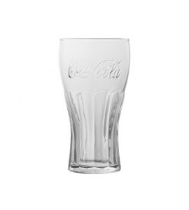 Coca Cola Retro Kult Coke Glas Reliefglas Konturglas 0,4...