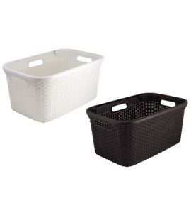 Curver Wäschekorb Rattan 45 ltr. braun