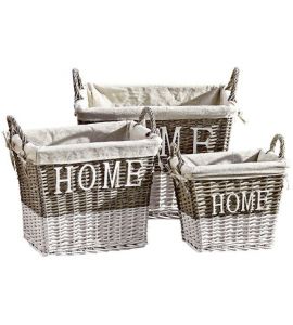Deko-Korbset Home 3-tlg.
