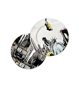 Deko-Teller NewYork ø33cm sort