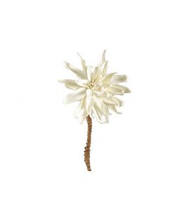 Dekoblume Dahlia weiss Schaum