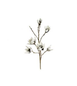 Dekoblume Magnolie grau Schaum