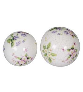 Dekokugel Blumen 10,5x10,5x9,5
