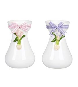 Dolo.Vase m.HyaOrnament 9x9x13
