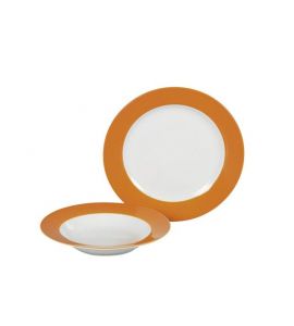 Doppio orange Speiseteller 27 cm