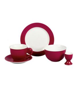 Doppio rot Frühstücksteller 20,5 cm
