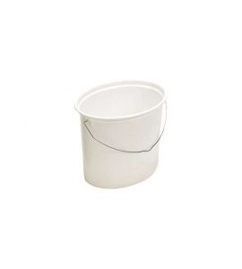 Eimer oval 13 ltr. weiß Kunststoff