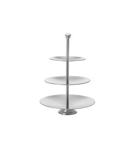 Etagere Edelstahl 3Ebenen 36cm