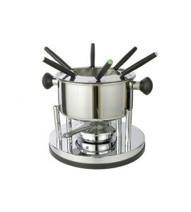 Fondueset Edelstahl 10 tlg. 16x30 cm