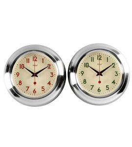 Funk-Wanduhr Metall ø26,5cm