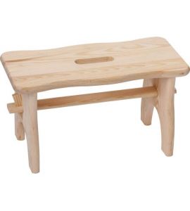 Fußbank Holz 38,5x19xH21cm