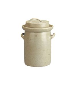 Gärtopf Steintopf Sauerkrauttopf 10 ltr. Steinzeug grau, Kochges