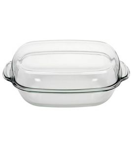 Geflügelbräter Bräter 8 Liter Glas