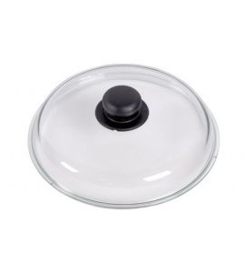 Glasdeckel mit Kunststoffknopf 16 cm