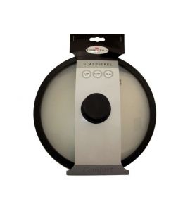 Glasdeckel mit Silikonrand 16 cm