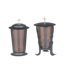 Grablaterne schwarz 24cm Hoch