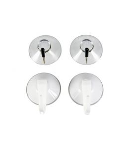 Hebelsaughaken 40 mm weiss 2 Stk.