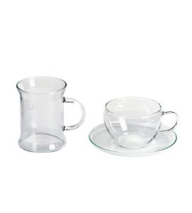 Glas-Teeobertasse 0,25 Lotus