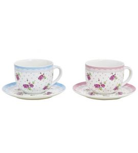 Jumbo-Tasse Rose 2fsort.
