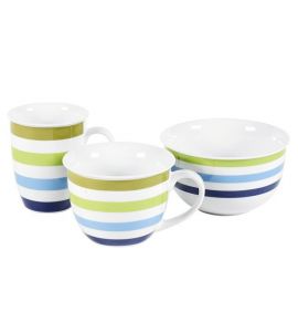 Jumbo-Obere Aqua Stripes
