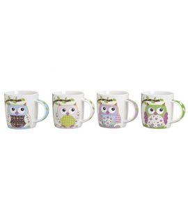Kaffeebecher Eule 9cm sort.