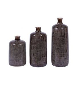 Ker. Vase IVAN violett 30x18,5