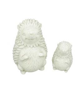 Keramik Igel weiß/sand 17cm