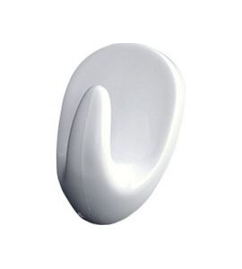 Klebehaken Standard weiß 45x32 mm