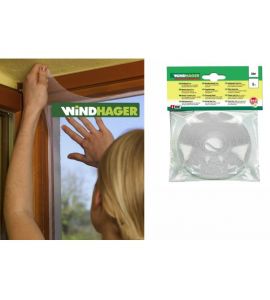 Klettband 5 mtr. transparent