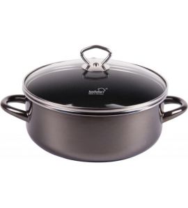 Krüger Primus Bratentopf Emaille 24 cm