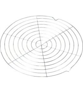 Kuchenauskühler Edelstahl rund 30 cm