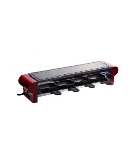 Küchenprofi Raclette Hot Stone Quattro für 4 Personen rot
