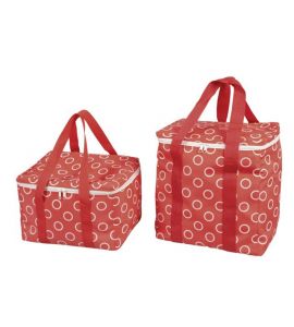 Kühltasche 30x24x23 rot/Kreis