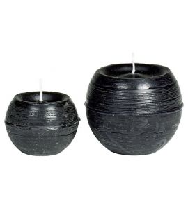 Kugelkerze 6 cm schwarz