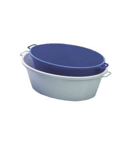Kunststoffwanne oval 65x48x23 cm 41 ltr.