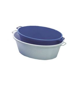 Kunststoffwanne oval 75x55x26 cm 57 ltr.