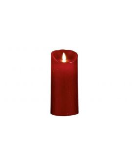 LED-Kerze bordeaux 8x18cm