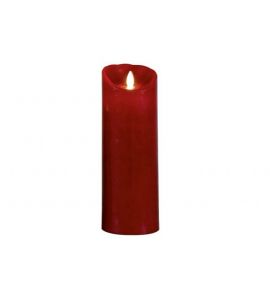 LED-Kerze bordeaux 8x23cm