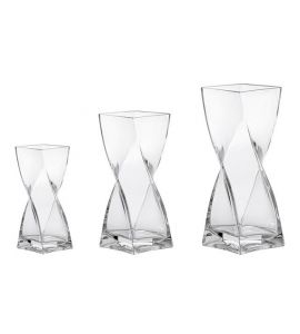 Leonardo Swirl Vase klar 25 cm