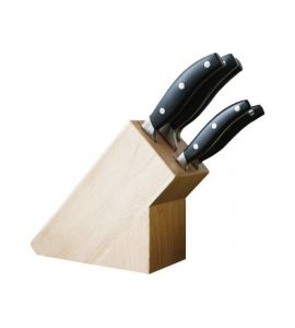 Messerblock Holz mit 6 Messern