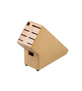 Messerblock für 8 Teile Buche lackiert