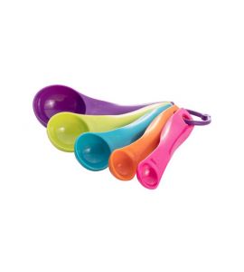 Messlöffelset 5tlg. bunt Kunststoff