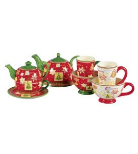 Milchkaffeetasse Christmas 2